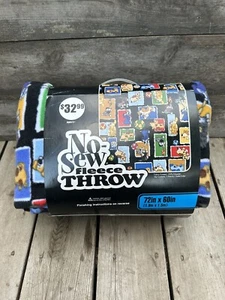 Kit de tiro de vellón sin coser estampado de múltiples perros verde sólido 72" x 60" NUEVO - Imagen 1 de 5