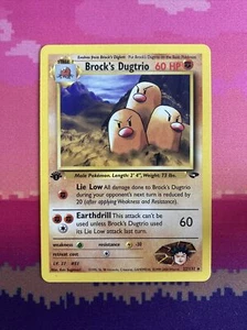 Pokemon Karte Brock's Dugtrio Gym Challenge 1. Edition 22/132 Near Mint - Bild 1 von 2