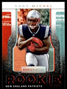 2018 Rookies & Stars Rookie Rush Sony Michel Rookie New England Patriots #RR-9 - Picture 1 of 2