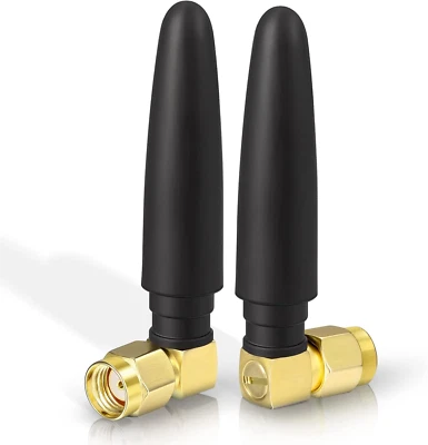 Eightwood Compact Wifi Antenna 2.4Ghz 5Ghz Dual Band RP-SMA Bluetooth Antennae R - Image 1 of 4