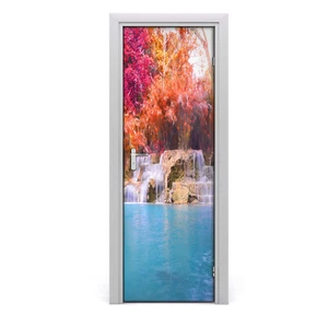Tulup doorsticker 75x205cm decorative sticker - Waterfall in the forest - Picture 1 of 3