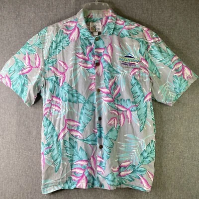 Palm Bay Mens L Hawaiian Shirt  Maui Christmas Sleeve Button Up Shirt SS12 - Image 1 of 4