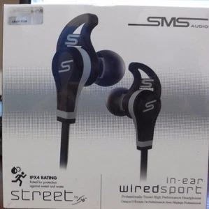 SMS Audio SMS-EB-SPRT Street by 50 In-Ear Wired Sport Earbuds Black - Picture 1 of 1
