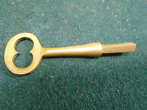 BRASS EMERGENCY BIT KEY BLANK, ALSO FOR CLOCKE, ETC -  (33208) Cover