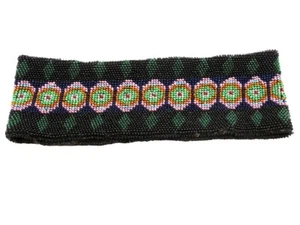 Vintage Beaded Headband 3" wide - Picture 1 of 4