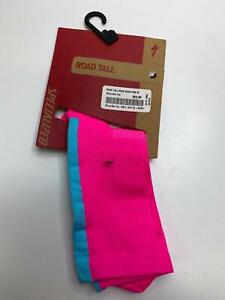 new Specialized ROAD TALL Cycling SOCK 1 pair Neon Pink MEDIUM #224