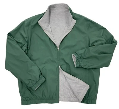 Bombardero de cachemir reversible verde Loro Piana talla XXXL, UE 58, hecho en Italia Foto 1 de 4