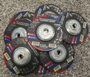 Grinding Wheel SAIT 22544 The Ultimate Pipeline™ Type 27 4-1/2" X 5/8-11 Pkg 9 - Picture 1 of 4