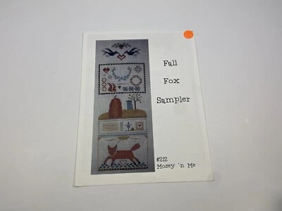 Mosey 'N Me Fall Fox Sampler Counted Cross Stitch Pattern - Image 1 of 3