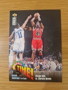 Michael Jordan Card 1995 Chicago Bulls Upper Deck Playoff Time Collector Choice