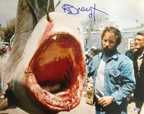 RICHARD DREYFUSS SIGNED AUTOGRAPH "JAWS" 16X20 PHOTO BECKETT BAS COA 6 Cover