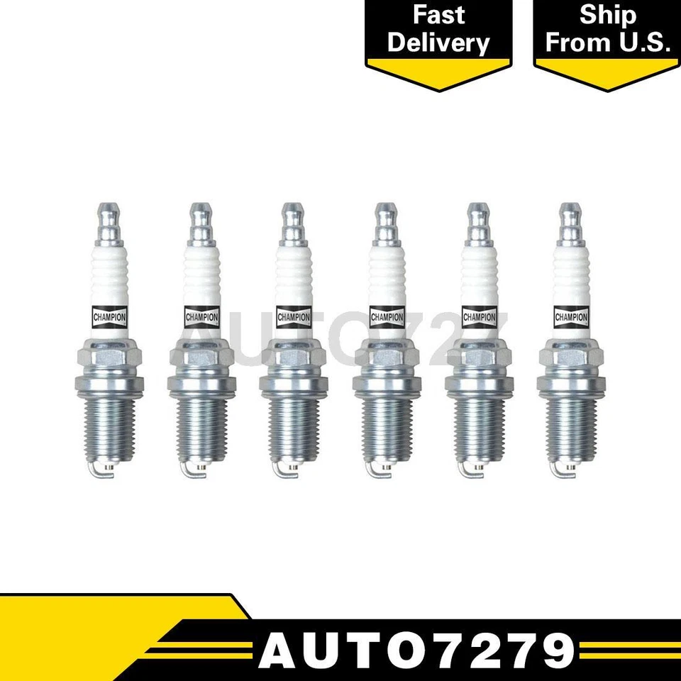 Champion Spark Plug 6PCS 火花塞 适用于雪佛兰 Bel Air Biscayne Blazer — 第 1/1 张图片