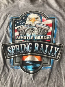 VTG 2003 Myrtle Beach Spring Rally Motorcycle XL Shirt Free Shipping - Picture 1 of 5