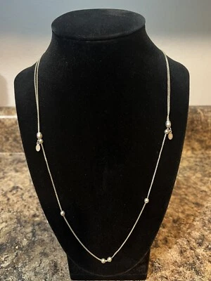 Collar Alex And Ani de plata de ley .925 ajustable con cuentas deslizantes  Foto 1 de 4