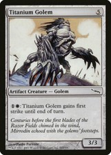 FOIL Titanium Golem | MtG Magic Mirrodin | English | Near Mint
