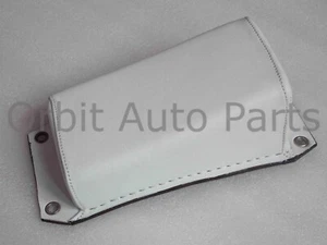 Genuine White Leather Pillion P-Pad Seat Fit For Harley Custom Chopper - Picture 1 of 22