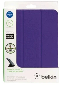 Belkin Samsung Galaxy Tab 3 10.1 Smooth Tri-Fold Case - Purple - P5210 P5220 - Picture 1 of 3