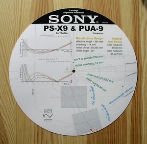 Cartucho de brazo de diseño personalizado Sony PX-9 y PUA-9 Stylus Alineación Transportador - Imagen 1 de 7