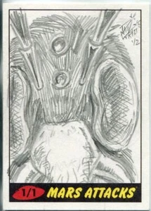 Tarjeta de boceto Mars Attacks Heritage de Dan Curto - Imagen 1 de 1