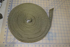 *Correa de nailon verde militar 50 pies de largo sin coser 16K hecha en EE. UU. - Imagen 1 de 3