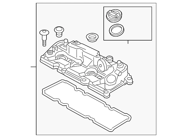 Genuine Volkswagen Valve Cover 03L-103-469-AD - Image 1 of 2