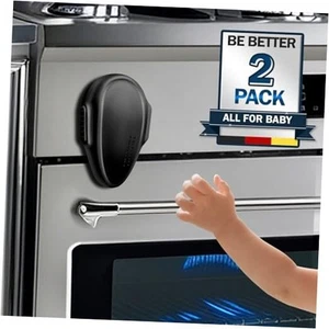 Oven Lock Child Safety (2 Pack), Kitchen Safety Oven Door Lock for BLACK-2 Pack - Picture 1 of 7