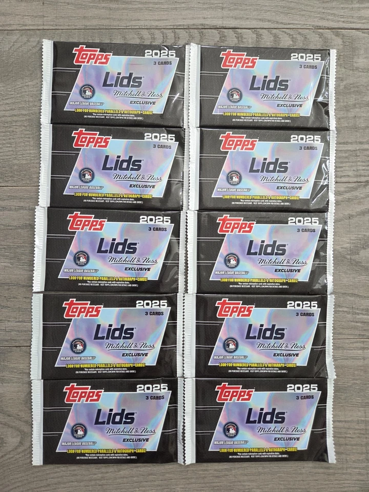 2025 Topps Lids Mitchell & Ness Exclusive Pack. Auto, Parallel? Lot Of 10 - Image 1 of 1