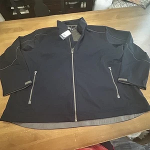 Cutter & Buck Jacket Mens 2XB Navy Blue Full Zip Softshell Polyester Outdoor New - Picture 1 of 11