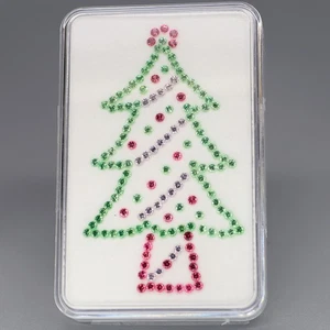 Árbol de Navidad Brillante Tsavorita y Espinela Corte Diamante Redondo 1.5mm. 150 Piezas/2.78Ct. - Imagen 1 de 6