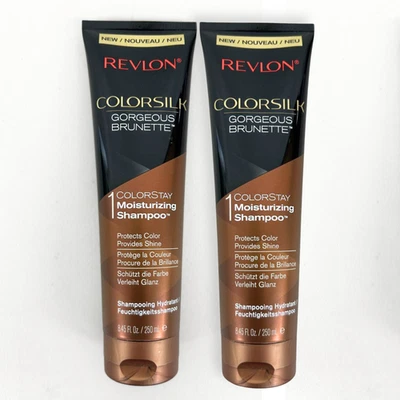 Revlon Colorsilk Gorgeous Brunette ColorStay Moisturizing Shampoo, 8.45oz, 2 Pk - Image 1 of 4