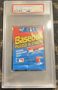 1989 Donruss Baseball Cello Pack Ozzie Smith On Back HOF TOP PSA 7 NM - Bild 1 von 2