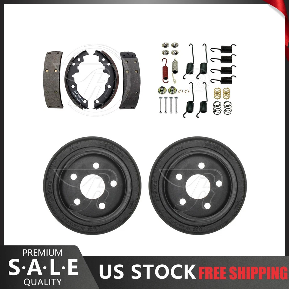 Kit de herrajes de tambores de freno y zapatas de freno trasero para Pontiac Grand Am 1994-1998 Foto 1 de 4