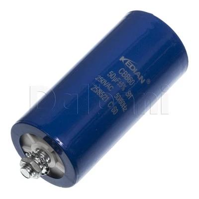 Japanese Spec 50uF Motor Run Capacitor 250VAC CBB60 50MFD stud 45x95 25/85/21 - Image 1 of 4