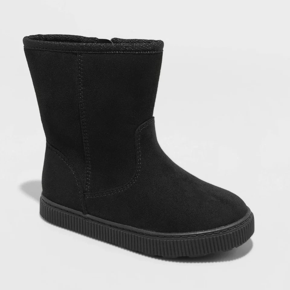 Botas estilo piel de oveja pip para niñas pequeñas - Cat & Jack™ acogedora bota de moda de invierno Foto 1 de 1