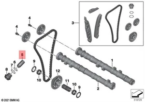 Genuine BMW K42 K46 K47 K49 0D11 0D12 0D22 Chain Tensioner 11317721041 - Picture 1 of 1