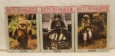 Puzzle Return of the Jedi Darth Vader Ewok Princesa Leia 1983 Craft Master Foto 1 de 4