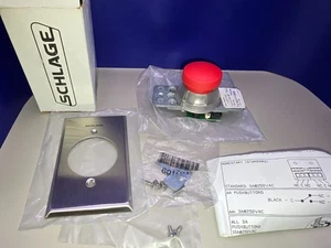 Schlage Locknetics Allegion 623xRDxSPDT Heavy Duty Push Button 1-5/8” 12/24 DC - Picture 1 of 9