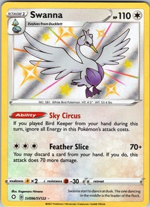 Swanna SV096/SV122 SWSH: Shining Fates Shiny Vault - NM - Picture 1 of 2