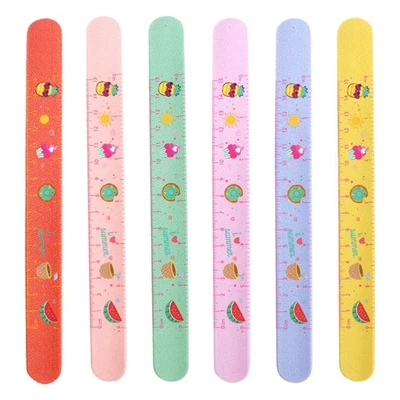 6 Stck. Silikon Klatsche Armbänder Kreative abgestufte Skala Lineal Armbänder Neu - Bild 1 von 4