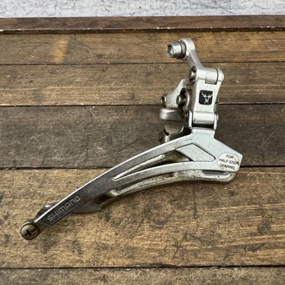 Vintage Shimano Deore XT FD-M700 Front Derailleur Clamp-On Deer Head Half Step - Image 1 of 4