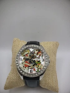 Reloj Pulsera Ed Hardy Vintage Edición Limitada Tigre Colorido Correa Cuero - Imagen 1 de 13