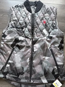 Spyder Ouzo Isolationsweste Herren Medium gedecktes geometrisches Tarnmuster leicht durchgehender Reißverschluss - Bild 1 von 10
