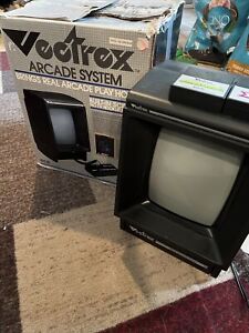 1982 Vectrex Arcade System Video Game Console With Controller And 2 Games, Works