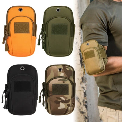 Cell Phone Armband Running Phone Holder Sports Arm Band Strap Gym Pouch Key Bag - Image 1 of 4