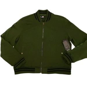 Central Park Blazer Bomber Jacket Zip Up Green Black Women's Extra Large XL - Picture 1 of 16