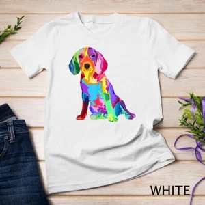 Camiseta unisex Beagle colorida genial para hombre regalos para amante de los perros para mujer - Imagen 1 de 15