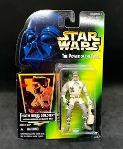 JUEGO DE FIGURAS DE ACCIÓN DE SOLDADO REBEL HOTH STAR WARS THE POWER OF THE FORCE - Imagen 1 de 2