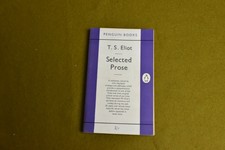 Vintage Penguin Book: No.873 T.S.Eliot, Selected Prose