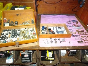 Wood Case 1/24 Slot Cars Big Lot Parts Chassis Tires rims motors Cox Dynamic - Picture 1 of 24