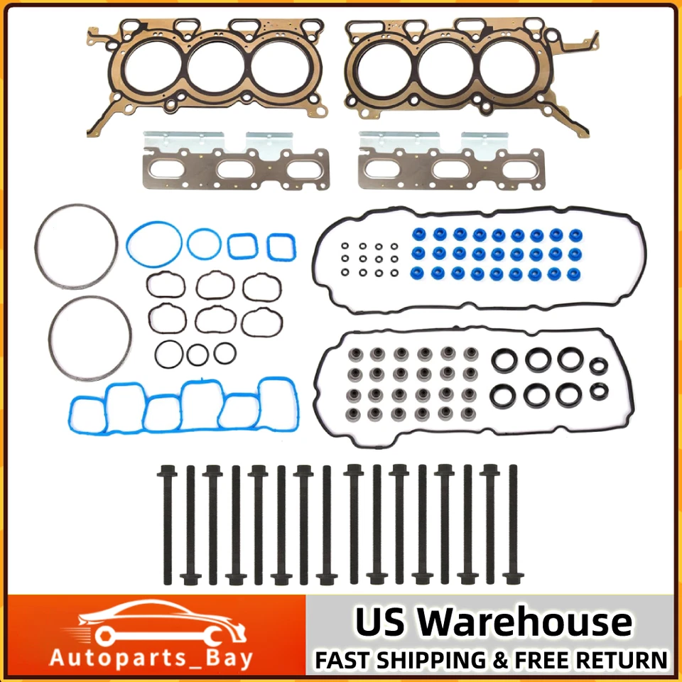 Juego de pernos de junta de culata HS26487PT-1 para Ford Edge 2011-2013 3,5 L V6 DOHC Foto 1 de 4